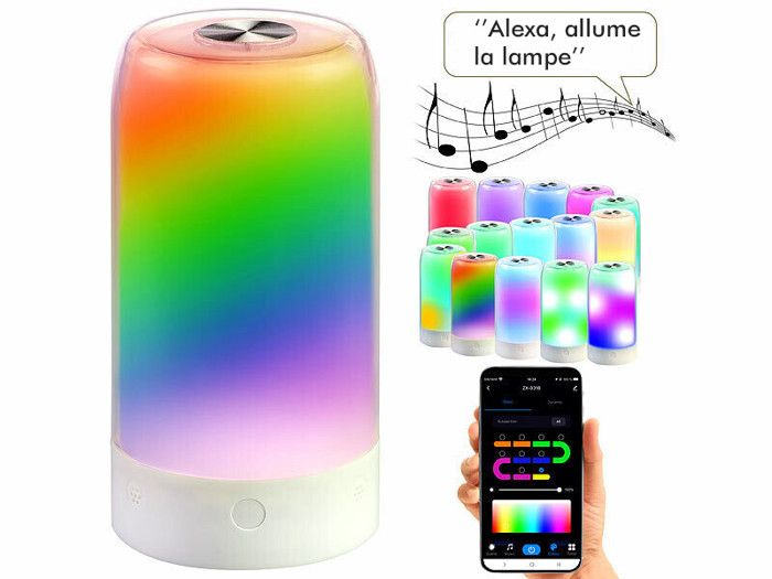 Lampe d’ambiance connectée avec LED IC RVB
