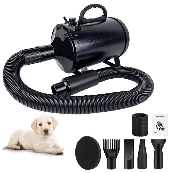 Comparer les prix de Sèche pulseur-Cheveux pour Chien 2800W, Souffleur Chien pulseur Vitesse Continue, Sèche-Poils Toilettage pour Chien/Chat et Autres