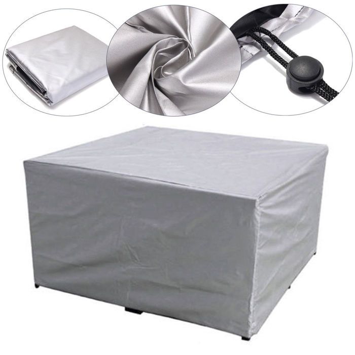 Housse de protection imperméable pour meubles de jardin tissu Oxford 210D housse de protection pour table 205*104*71cm
