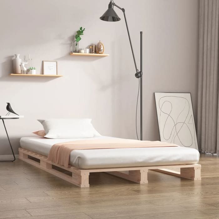 Lemon 1 Personne/ Lit de palette 100x200 cm - bois de pin massif CCL13334269