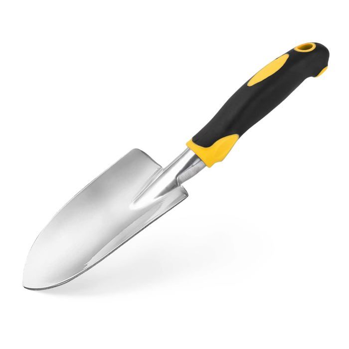 Truelle Pour Enduit Et Mortier Truelle Triangulaire Am-Tech 15 Cm - Poignée Antidérapante Rouge - Outil Bricolage Truelle 15cm Poignée Rouge