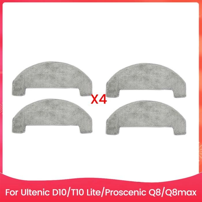 Lot De 3 Chiffons Microfibre De Rechange Premium Pour Aspirateur Robot Ultenic T10 – Nettoyage Parfait Et Durable