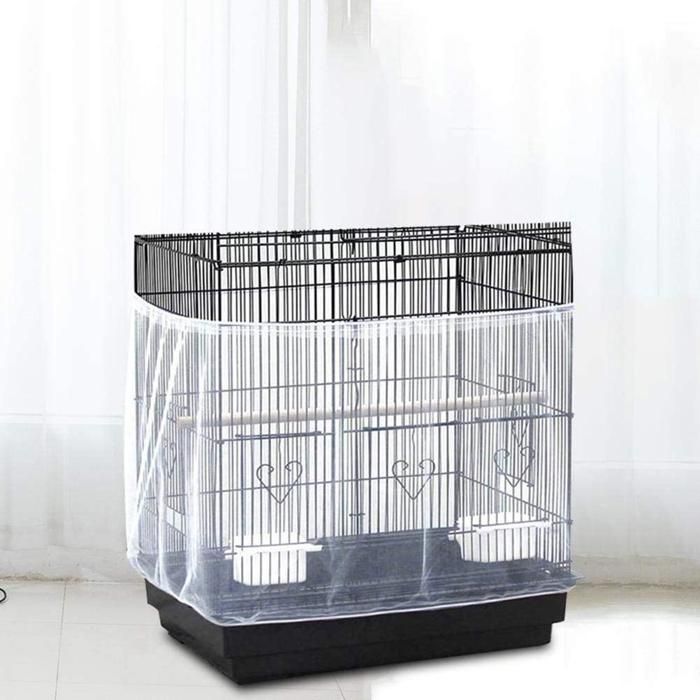 SALALIS accessoires de cage Couverture de Cage à oiseaux en Nylon extensible pour perroquets filet en jardin anti-oiseaux
