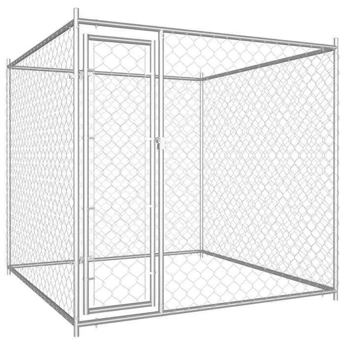 Automne/hiverChenil dextérieur pour chiens 193x193x185cm - HAuteur:185cm - Grande Taille &FR_277257