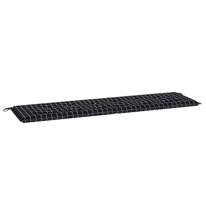 Coussin de banc de jardin - vidaXL - 180x50x4 cm - Noir - Tissu Oxford - Rembourrage en mousse - Intérieur & extérieur