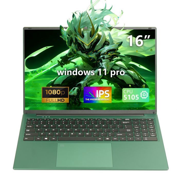 PC portable-16.1Intel Celeron N5105(Jusquà 29 GHz)16Go RAM DDR4 512Go SSDWindows 11PROWiFi5HDMI，Ordinateur Portable