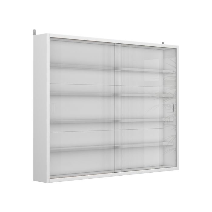 vitrine murale Showla avec 4 étagères Blanc Vicco 57894 vitrine murale Showla avec 4 étagères Blanc Vicco 57894