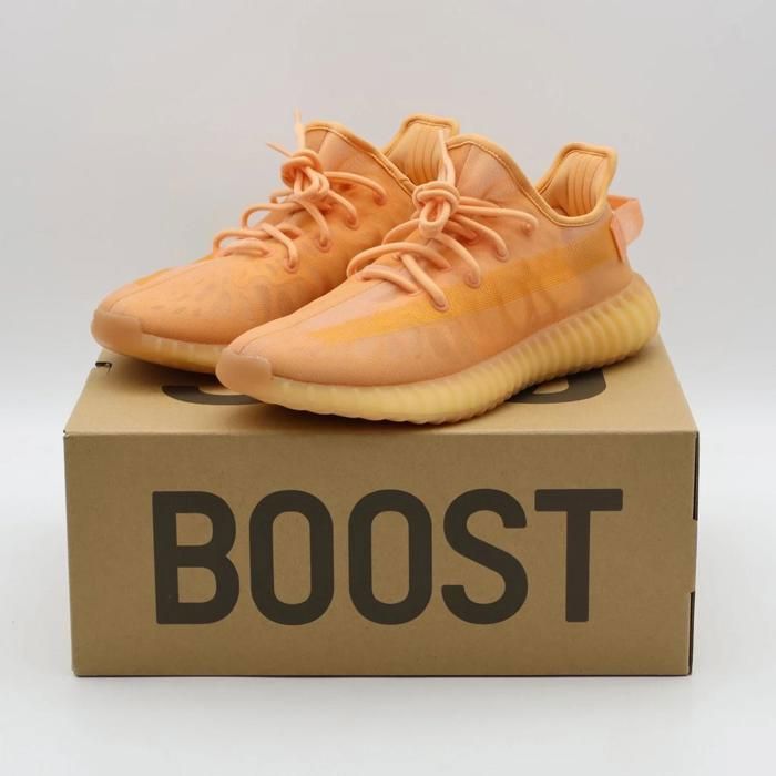 CHAUSSURES DE BASKET-BALL GW2870 Adidas Yeezy Boost 350 V2 Mono Clay Carrot Orange Coral Pink (Mens)