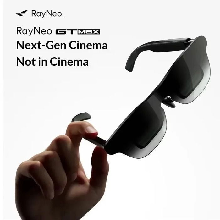 RayNeo GT MAX Lunettes AR XRSuspension Spatiale 3DoF Native Visionnage Haute Définition Taille M