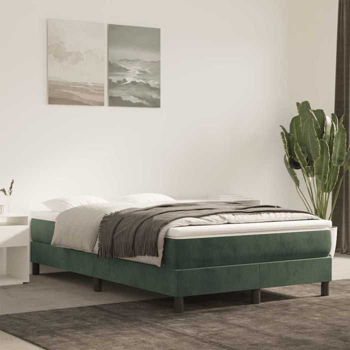 Matelas à ressorts ensachés - COCO - velours - vert foncé - 120 x 220 cm439105