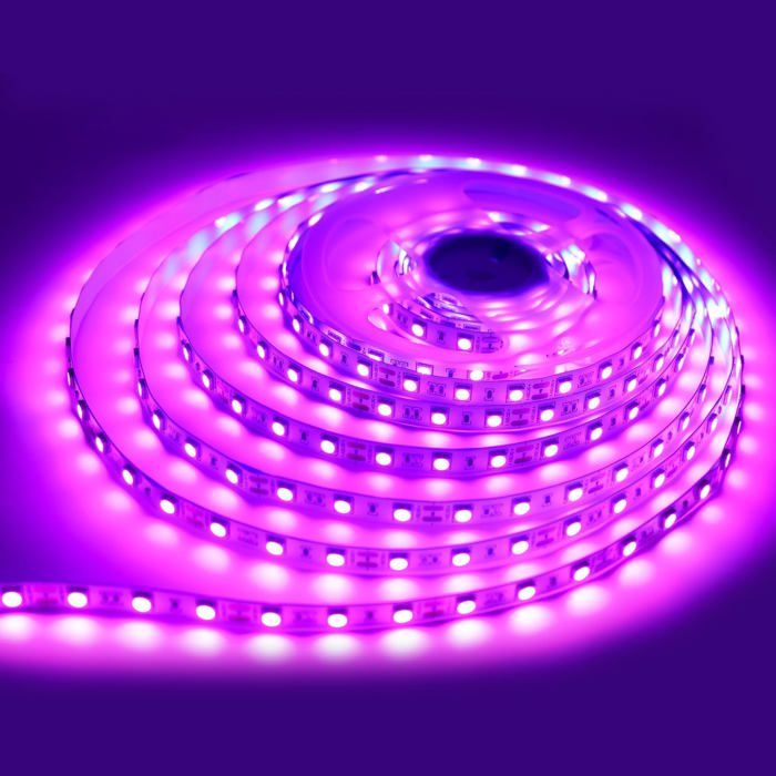 Ruban LED Rose 12V 5M Bande LED Decoupable Bandeau Lumineuse Dimmable