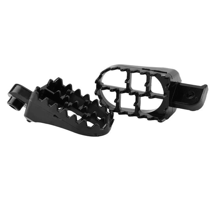 Repose-Pieds Moto KIMISS 1 Paire - Pédales Cadre Métal Noir Élégant Pour Motos, Confort Et Style