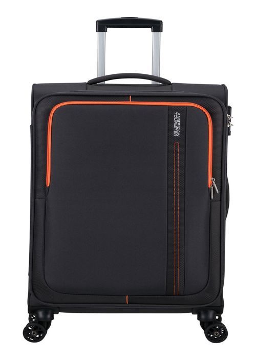 Trolley GUESS Wilder 22 Pouces - 8 Roues - Anthracite - Valise Cabine Rigide - Neuf