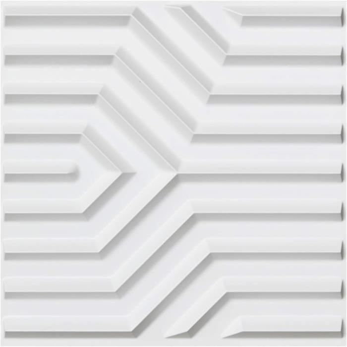 Art3d Lot de 12 Panneaux Muraux 3D Décoratifs en PVC pour