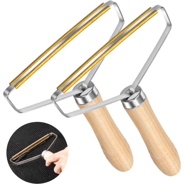 Rasoir Anti Bouloche Manuel Réutilisable, Lot De 3 Portable Brosse Anti Poils Animaux Set