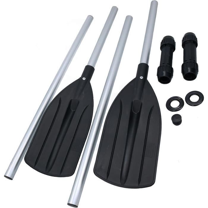 Lot De 2 Flotteurs Amovibles En Alliage D'Aluminium Pour Bateau, Kayak, Canoë - Rames Et Pagaies 126 Cm