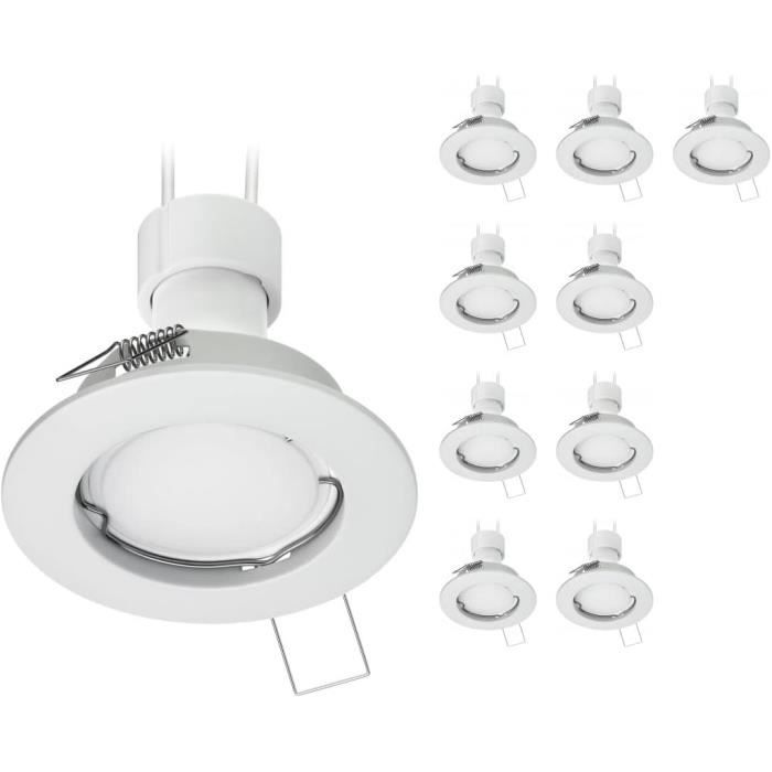 Spot À Encastrer Au Plafond Fere Cadre D'Encastrement Noir Mat