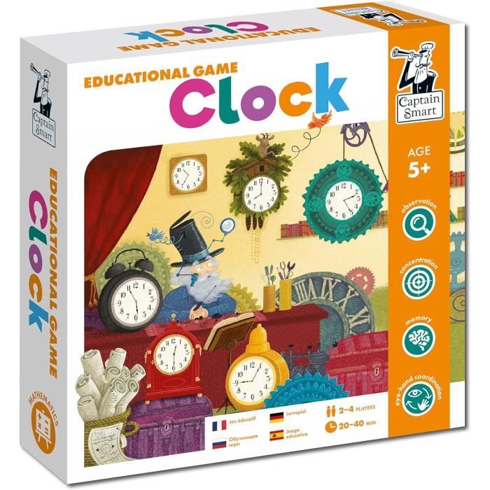Jeu Éducatif Pour Enfants | Horloge | Jeu De Société Pour Garçons Et Filles De 5 Ans (5 Ans Et Jeu Éducatif Pour Enfants | Horloge | Jeu De Société Pour Garçons Et Filles De 5 Ans (5 Ans Et