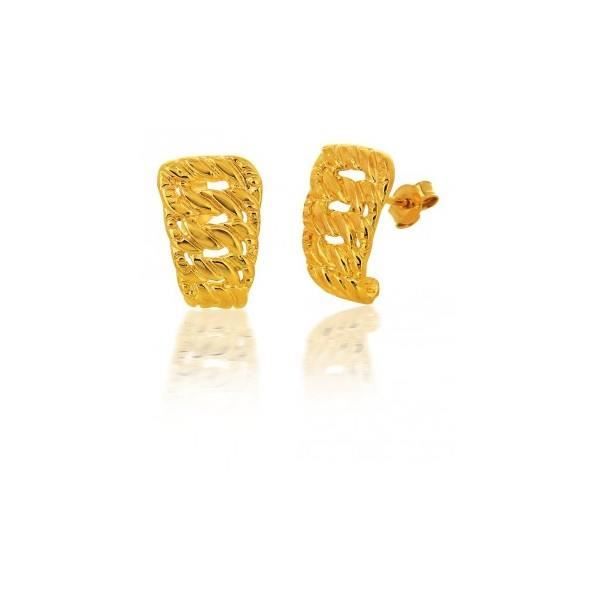 10k or Massif Zircone Boucle d/'oreille à Vis 3 x 5 mm Arrière Boucle d/'oreille