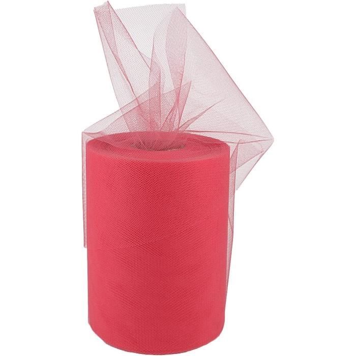Rouleau De Tulle 15 Cm X 91,4 M - Polyester, 5 Couleurs Au Choix | Pour Décorations Mariage, Tutu, DIY - 5
