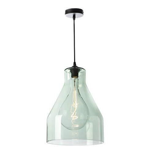 LUSSIOL Sospensione In Lino Beige - Lampada A Sospensione Tamburo 35 Cm, Luce Calda E Diffusa Per Soggiorno O Camera Da Letto