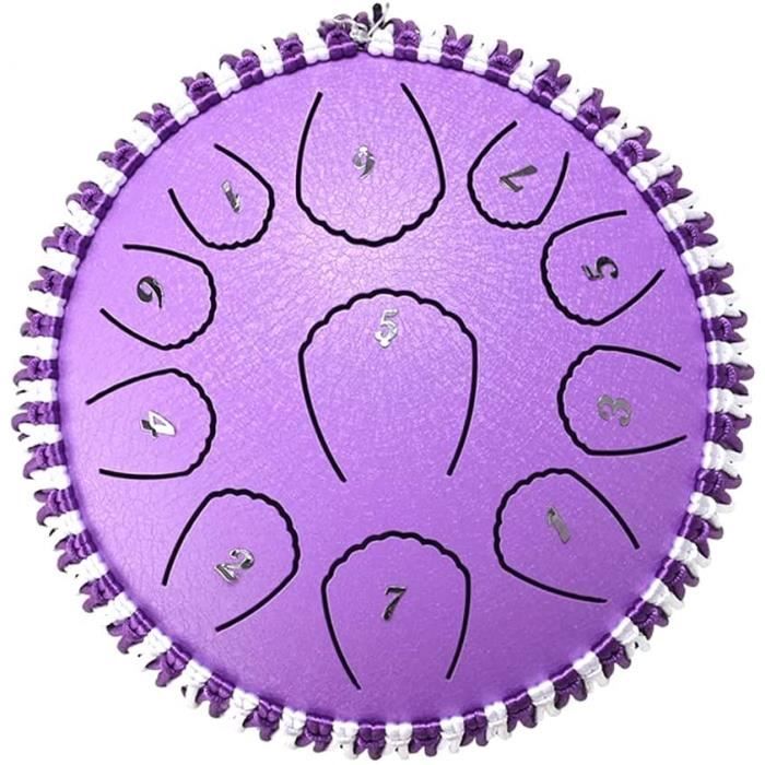 Tambour Océanique En Bois Totority | Son Vagues Relaxant - Instrument De Percussion 20x20cm