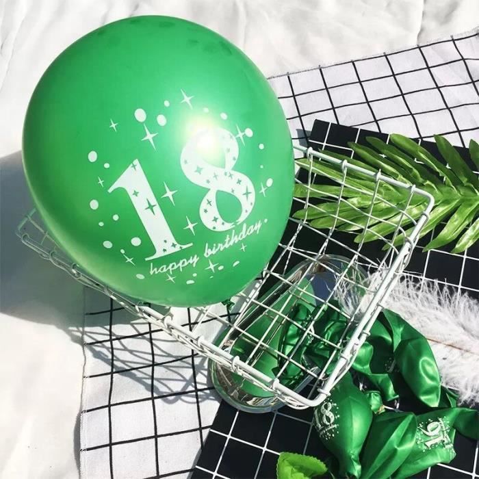 12" Joyeux Anniversaire Imprimé Ballons 21st Fête Anniversaire Pack De 10