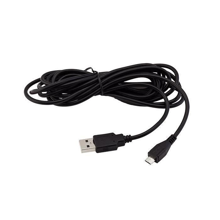 Cable de Charge USB pour Manette PS4 Long 3 Mètres - vue 2