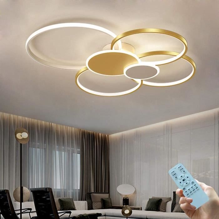 Moderne LED Plafonnier Salon Dimmable avec Teacute;leacute