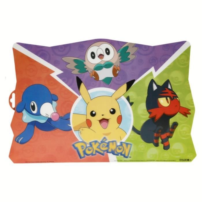 Set De Table 3d Pokemon Pikachu Bureau Enfant Anniversaire 210 Cdiscount Maison