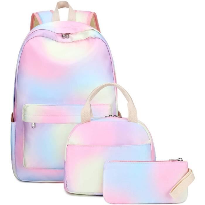 WANWEN Sac à Dos Coquette Bow, Ensemble De 3 Sacs à Dos Avec Nœud Pour