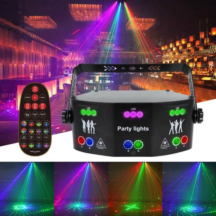 Lampe Disco 7 Yeux Avec Télécommande - Effets RGBW Et Stroboscope - Fwiull