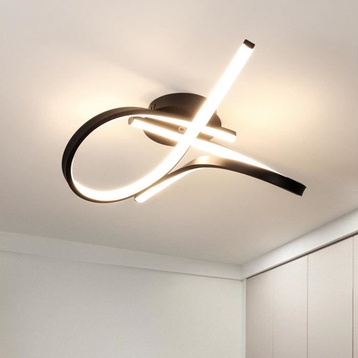 UTO LED Plafonnier Salon Lampe Moderne Creative Métal Acrylique Design Or  Lampe Éclairage Chambre Loft Décor, lumière chaude