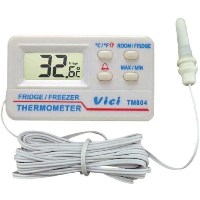 Réfrigérateur congélateur thermomètre alarme haute basse température alarmes affichage numérique