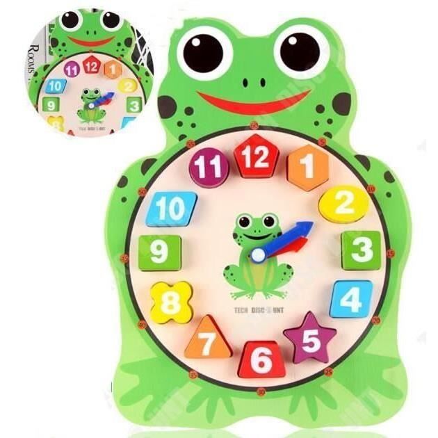 Jouet Enfant 1 2 Ans Garcon Fille Horloge Montre Chiffre Grenouille Numerique Animaux Dessin Anime Amusant Ludique Apprentissage Cdiscount Beaux Arts Et Loisirs Creatifs