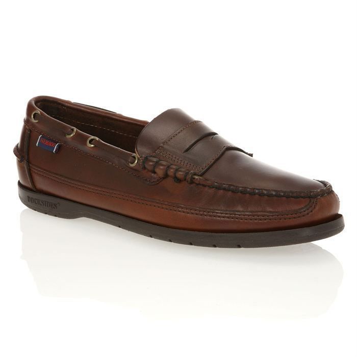 sebago cuir marron