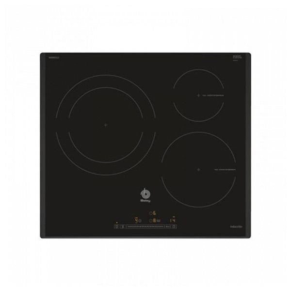 Balay 3EB965LU Table de cuisson à induction 3 plaques de cuisson Niche largeur : 56 cm profondeur : 49 cm avec bord à facettes - vue 2