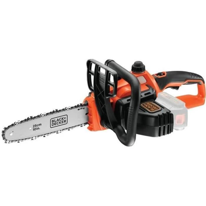 Tronçonneuse sans fil BLACK+DECKER GKC1825LB-XJ 18V 25 cm - Pignons métalliques - Lubrification semi