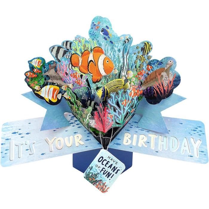 Favour Pop Up® - Carte De Vœux D'anniversaire 3D En 3D, Un Joyeux Anniversaire Coloré Qui Apporte Du Plaisir Au Format 13 X 18 Cm TBX137