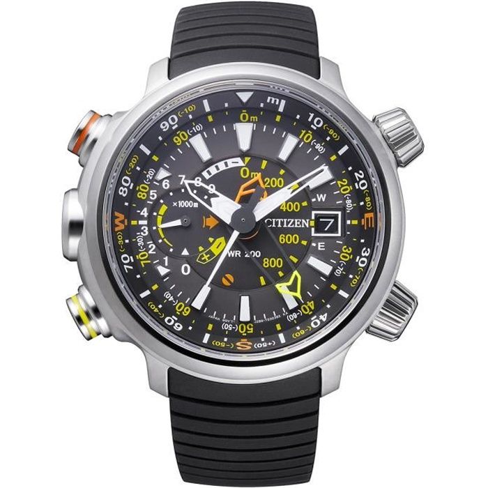 Montre Citizen Promaster Land Altichron Altimetre BN4021-02E Eco-Drive - Noir Montre Citizen Promaster Land Altichron Altimetre BN4021-02E Eco-Drive - Noir