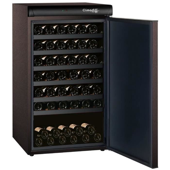 Cave à vin de vieillissement 1 temp. 85 bouteilles Marron