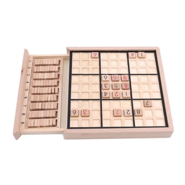XUMIUZIY Jeu de Sudoku électronique Interactif, Casse-tête, Jouet éducatif avec Planche en Plastique coloré, Entraîneur Numérique Portable pour L'amélioration des Compétences Mathématiques