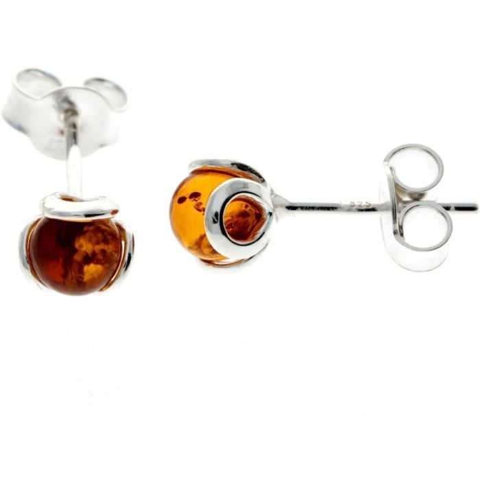 Boucles D'oreilles Argent Plaqué Or – Tige Courbe, Neuves Avec étiquettes