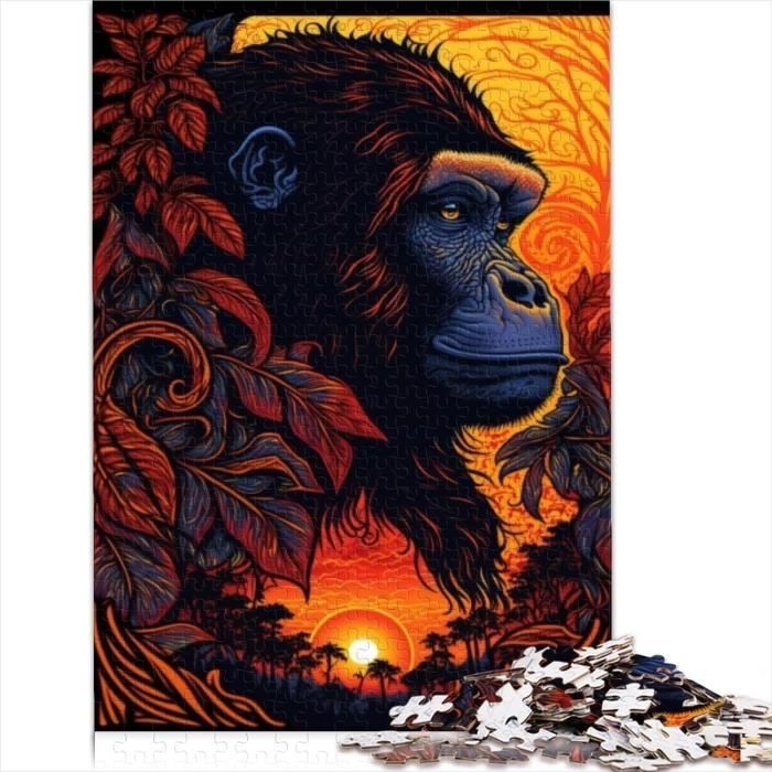 Puzzle En Bois 3D Animaux XL Pour Adultes Et Enfants - Jouet Éducatif Anti-Stress Forme Unique Jigfoxy Nature Famille