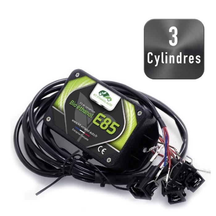 [Kit 3 cylindres - Bosch EV1] Kit Boitier Conversion E85 Bioéthanol E85 - Flex Fuel FlexFuel - Kit Ethanol E85 - Conversion Ethanol