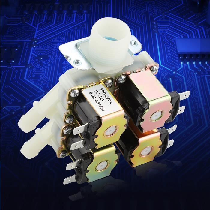 Valvola A Solenoide Acqua DC 12V DN20 G3/4 – 1 Ingresso E 4 Uscite, Normalmente Chiusa In Plastica E Ottone Per Sistemi Di Pulizia Automatica
