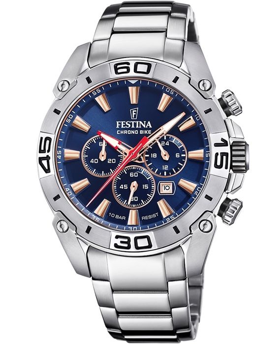 Montre - Festina - F20543/4 - Diamètre 4550mm - Cadran bleu nuit - Étanchéité 100m