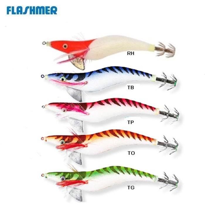 Leurre De Pêche Flashmer Calamara – 12 Cm – 24 G – Calmar – Pour L’achigan Et Mer