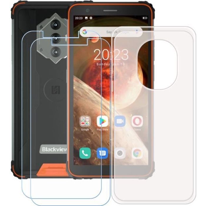 Coque + Verre Trempé Pour Blackview BL8000 - Noir, Protection Complète - Neuf