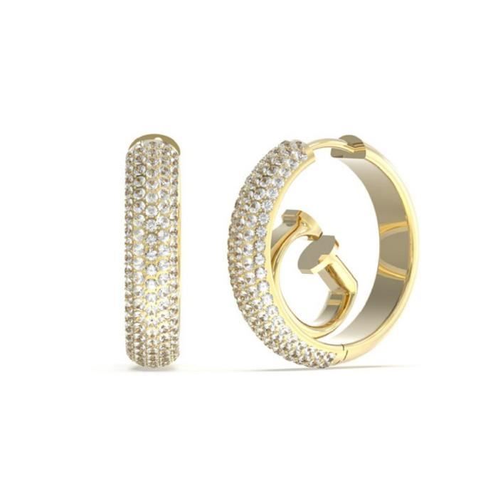 GUESS Boucles d'oreilles JUBE03299JWYG Acier Dor&eacute; -  Bijoux